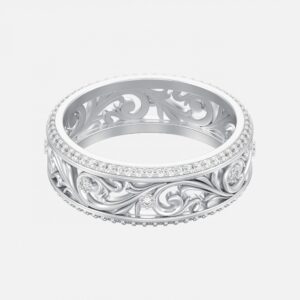 Stainless Steel Cutout Station Ankle Bracelet