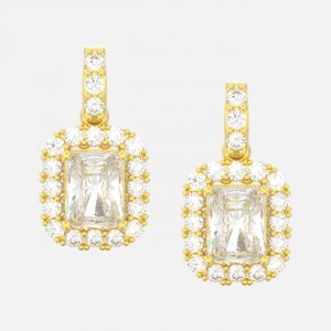 Stainless Steel Cutout Station Ankle Earrings