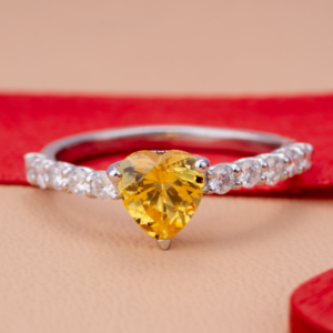 Floral diamond ring with petal-inspired design in rose gold